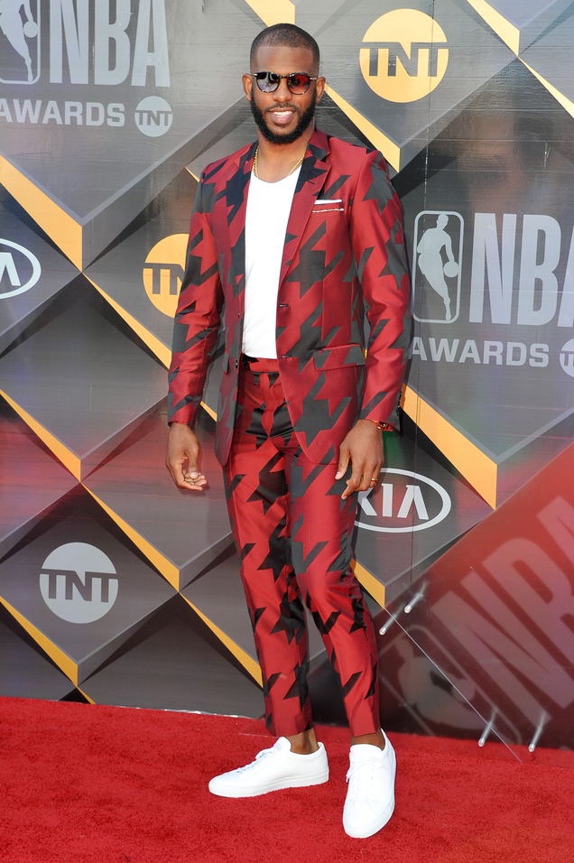 Chris Paul attends the 2018 NBA Awards Show at Barker Hangar on June 25, 2018, in Santa Monica, Calif.